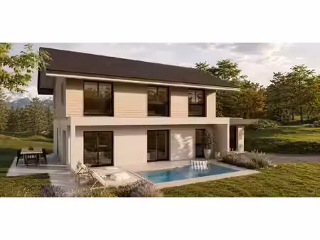 maison contemporaine avec piscine et jardin annecy-le-vieux (74)