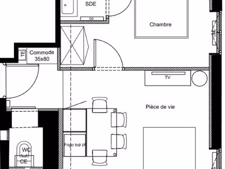 appartement 2 pièces 31 m²