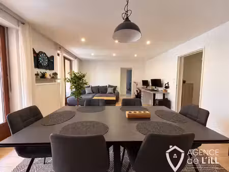sélestat grand 3 pièces avec balcon et cave proche centr