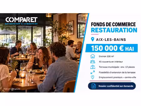 fonds de commerce restauration ? aix-les-bains