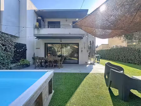 villeneuve-loubet – maison contemporaine 4 chambres  jardin et plages à proximité