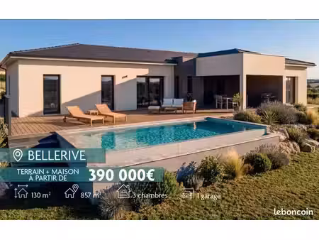 bellerive-sur-allier – maison contemporaine 130 m² + terrain 857 m²