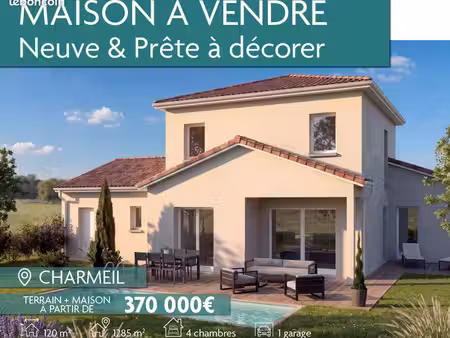 maison contemporaine de 120 m² avec terrain de 1 285 m² – charmeil