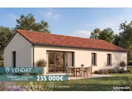 maison contemporaine de 88 m² avec terrain de 760 m² – vendat