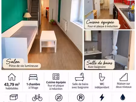 maison t2 43 79 m² – centre tournus