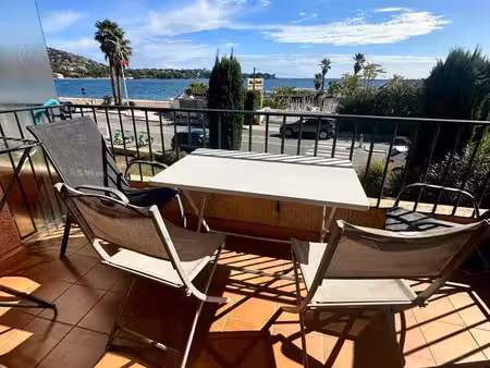 à louer d’octobre à fin juin studio front de mer à agay