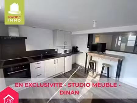 location appartement t1 meublé à dinan (22100) : à louer t1 meublé / 27m² dinan