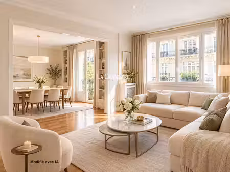 vente appartement 3 pièces 72 m² à paris 16ème (75016)  750 000 €