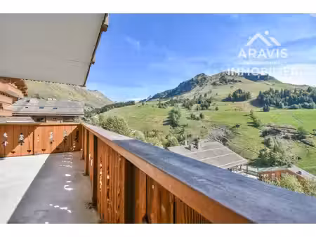 bel appartement avec vue sur les pistes de ski