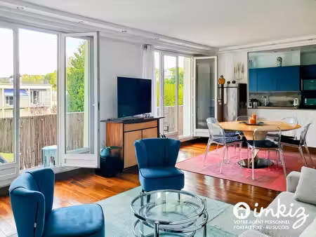 la varenne-st-hilaire- 74m2 traversant séjour 30m2