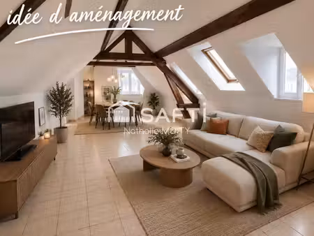 bel appartement t4 plein de charme  en centre ville de saint-quentin