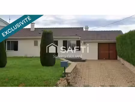 maison de plain-pied – 3 chambres – terrain de 10 ares – garage 2 voitures !