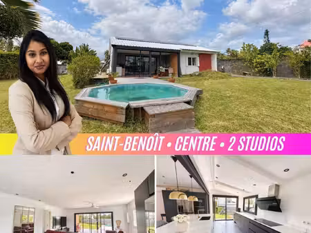 deux studios & piscine — maison 100 m² + 2 studios sur 1 115
