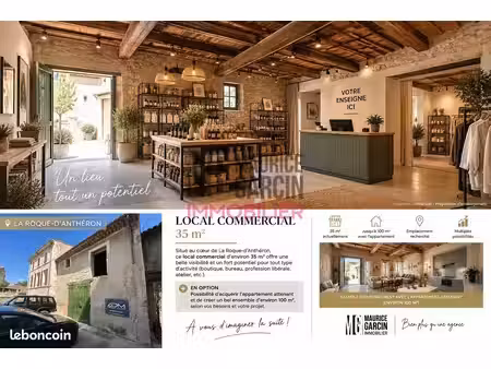 local 34 m² la roque-d'anthéron