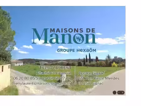 vente terrain 800 m² à lauret (34270)  169 000 €