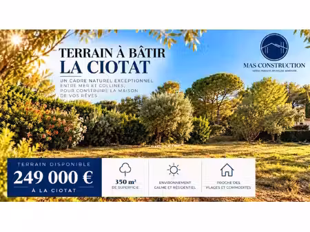 terrain constructible neuf à vendre