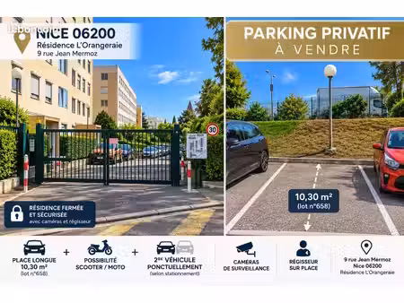 parking privatif extérieur - nice ouest
