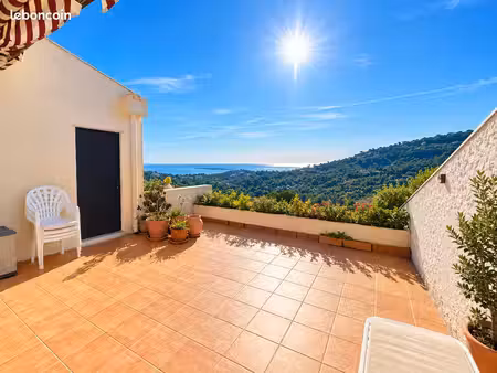 villa appartement dans domaine prive 3p 75m² parking terrasse 32m² vue mer