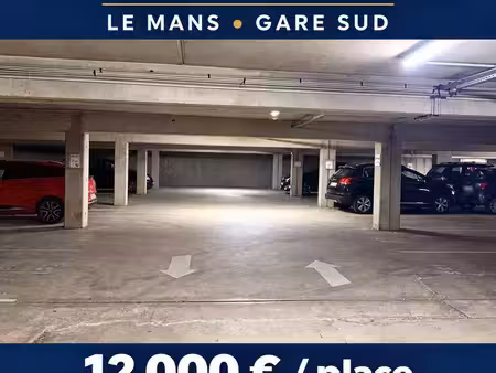 parkings couverts – le mans gare sud – à l’unité ou lot de 10