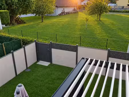 duplex 3 chambres avec jardin + garage double et carport – chilly/mougny