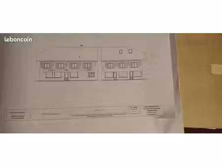 batiment mixte - terrain 810 m2