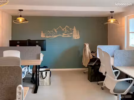 bureaux attitrés dans un espace de coworking à sevrier