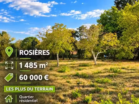 terrain 1 485 m² rosieres