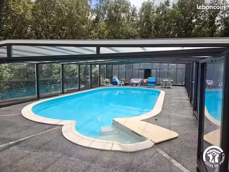puybegon – maison 178 m² – appartement indépendant – terrain boisé 6 000 m² – piscine chau