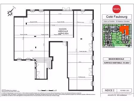 grand local médical neuf de 313 4m² - disponible immédiatement