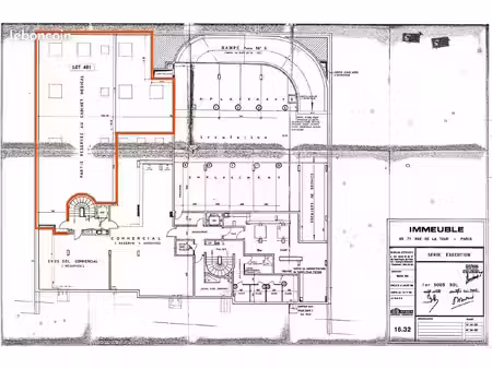 local commercial 198 m² paris 16ème