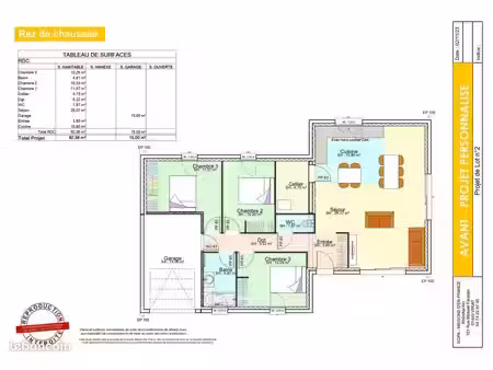 projet de construction d'une maison 92 m² avec terrain à amberieu-en-bugey (01)