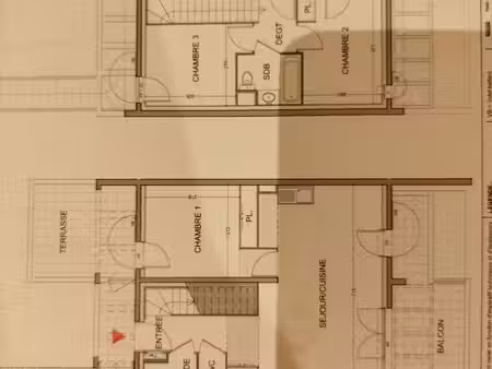 t4 duplex meublé