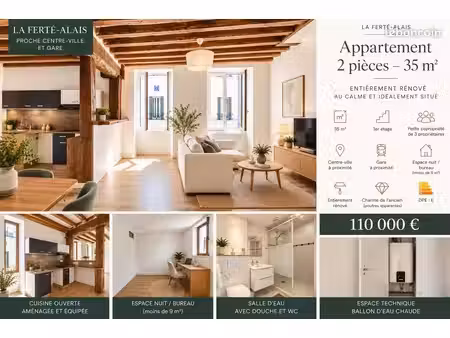 appartement 35 m2 entièrement rénové