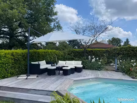 maison rare 200 m²  piscine  climatisation  jardin paysager  5 chambres  garage 40 m²