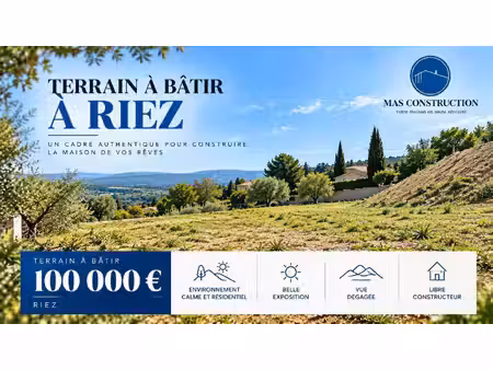 terrain constructible neuf à vendre