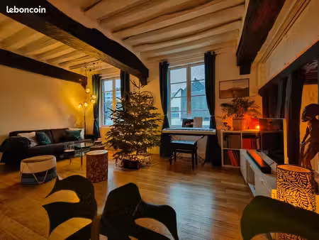 location t3 meublé (2 chambres)  rouen centre proche chu