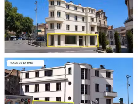 local commercial 415 m² – centre-ville d’aubenas – double façade