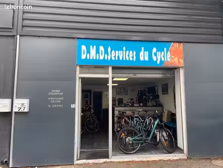 commerces et réparation de cycles