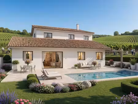 terrain avec maison neuf à vendre