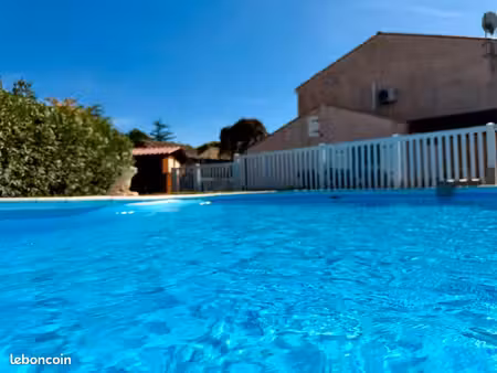villa 115m² armissan – calme absolu  piscine sel (liner neuf)  clim  grand jardin – de par