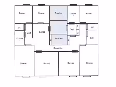 bureau 134 m²