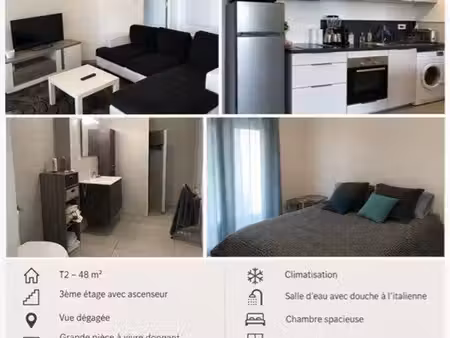 t2 meuble à l’année residence stiletto