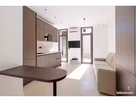 appartement t2 de 40m2 + cour de 40m2