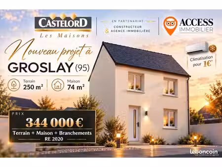 maison 74 m² groslay