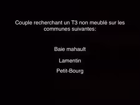 recherche t3 baie-mahault et alentours