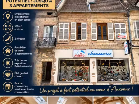 auxonne centre — 160 m² à réinventer  fort potentiel d’investissement