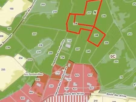 vente d'un terrain à nadaillac (24590) - secteur « coudonniers »
