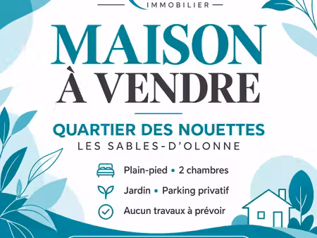 vente maison 4 pièces  80.12m²  les sables