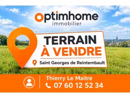 terrain à vendre au cœur du bourg – 432 m² à saint-georges-de-reintembault(35)