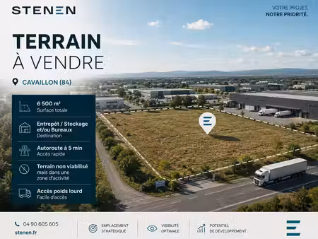 vente terrain cavaillon 84300 6599m²